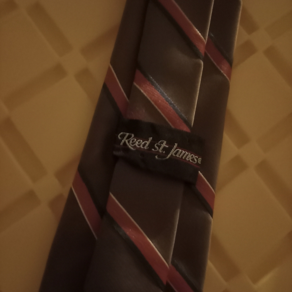 OnMen's Brown Striped Tie